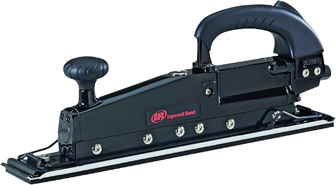 Ingersoll Rand 315G Straight Line Air Sander, Edge Series Pneumatic Tool, Heavy Duty Sanding, Leveling Large Flat Surfaces, Dual Piston Design, Black
