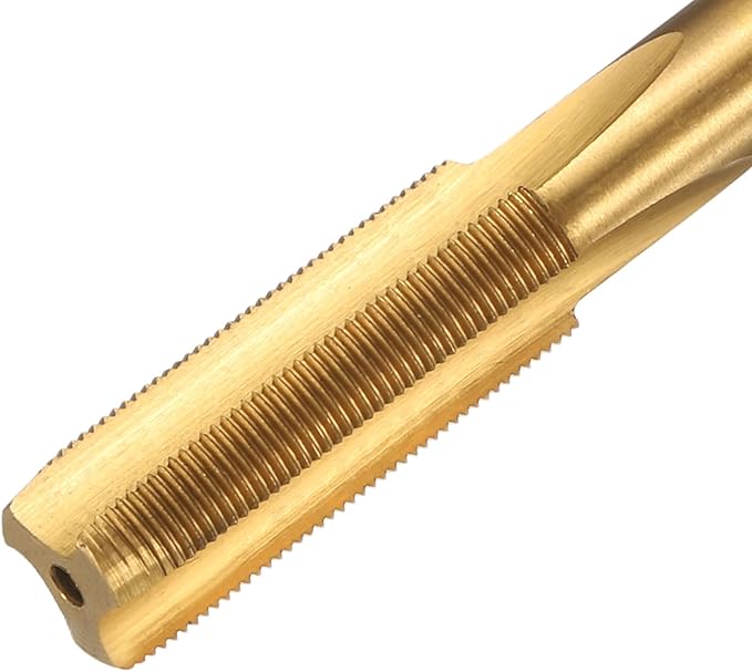 uxcell Metric Thread Tap M8 x 0.5 H2 120mm Straight Flute Screw Thread Milling Machine Taps Threading Tapping Repair Tool