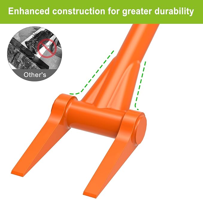 Demolition Tools - 2mm Steel Demo Deck Board Removal Tool for Wood Floors & Drywall Removal - Wrecking Bar for Contractors, Restoration, 58'' Straight Handle for a Good Lever