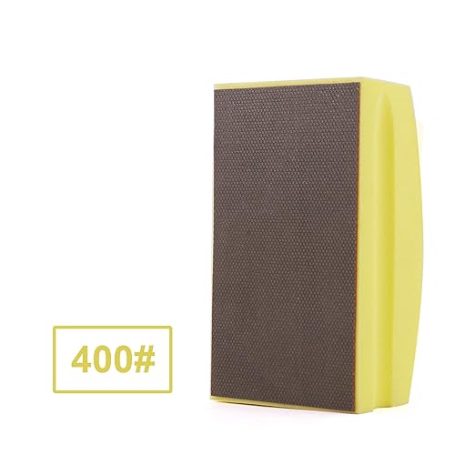 Diamond Hand Polishing Pads Foam Back for Glass Granite Marble Concrete Stone Sanding and Polishing (400 Grit)