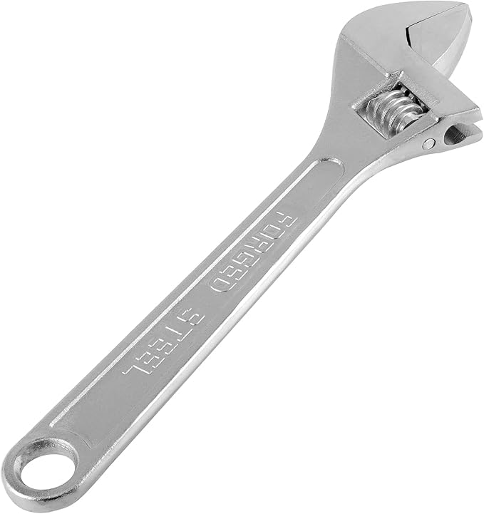 HOIGON 2 PCS 15 Inch Adjustable Wrench, Heavy Duty Crescent Wrenches with Wide Jaw and Ergonomic Handle for Machine Maintenance