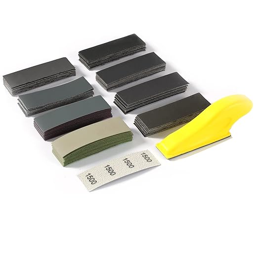 Micro Sander Kit, Sand Paper Sheets 80Pcs, Hook & Loop Sandpaper Assortment 320 to 3000 Grit 3.5?쓝 1?쒶ini Hand Sanding Block Finger Detail Sander Tool for Wood Furniture Crafts Metal Sanding Polishing
