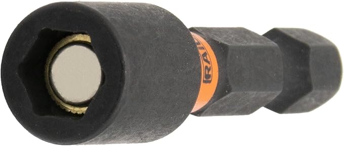 Railer Nut Driver Set - Premium 2-9/16 Inch 5-Piece Nutsetter Bit Set With A Storage Bit Holder & Carabiner
