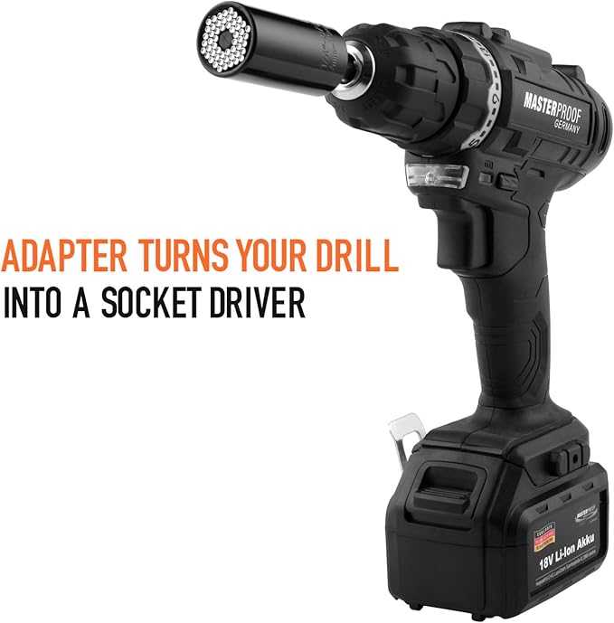 Super Universal Socket Tools Gifts for Men - Christmas Stocking Stuffers for Men Grip Socket Set with Power Drill Adapter Cool Stuff Ideas Gadgets for Him Birthday Gifts for Dad Women Husband