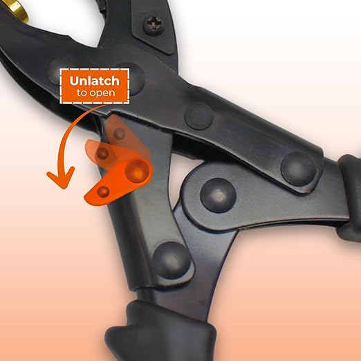 Adorox Heavy Duty Quality & Professional Design Revolving Hole Punch Pliers Kit ??with Steel Ruler & File, Puncher with 6 Hole Sizes for Belts, Watch Straps, Saddles, Shoes & DIY Crafts