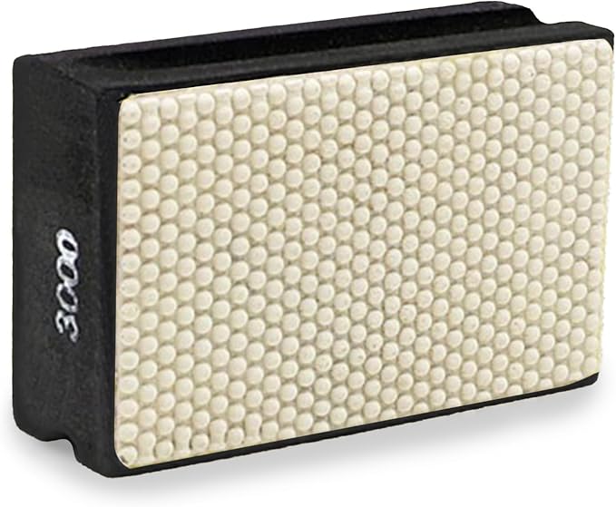 3000 Grit Diamond Polishing Sanding Block for Granite Marble Glass - Handheld Grinding Pad