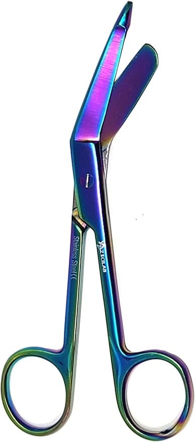 Set of 3 Pcs Lister Bandage Scissors 5.5"- Ideal Gift for Nurses Doctors CVT RVT EMT Made of Premium Quality Stainless Steel