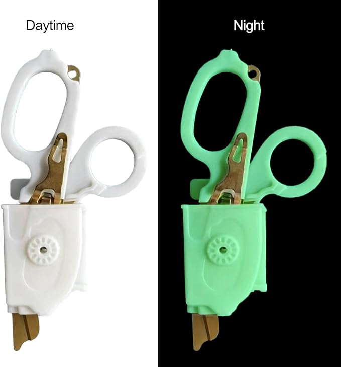 Stainless Steel Foldable Trauma Shears Sheath - Outdoor Camping Rescue Shears Strap Tools Accessory - Protective Holster