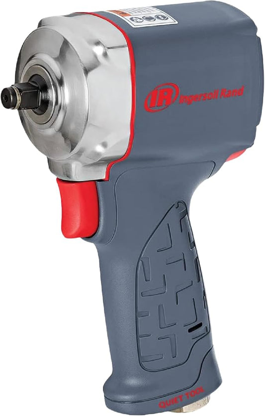 Ingersoll Rand 15QMAX 3/8" Air Impact Wrench, Quiet, Ultra Compact, 475 ft-lbs Nut-busting Torque,