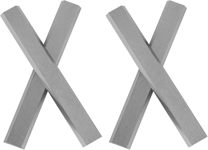 2.5" Carbide Paint Scraper Blades, Double-Edged Reversible Replacement Tungsten Steel Blades, Fit for 2.5in scraper, for Removing Paint, Wood, Glue and Grout - 4pcs
