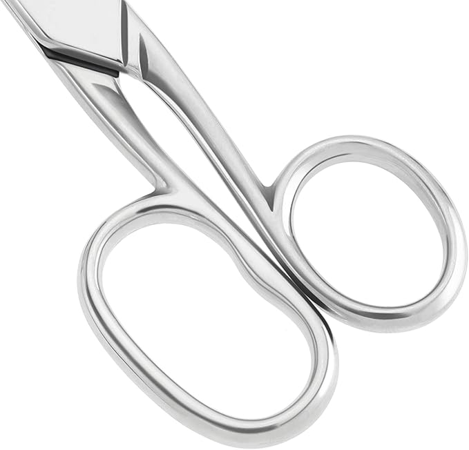 LIVINGO 6'' Professional Forged Fabric Scissors, Precision Tailor Small Scissors Heavy Duty, Sharp Stainless steel Sewing Shears for Crafting Supplies