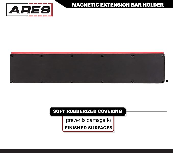 ARES 70753-9-Piece Extension Bar Set - Includes 1/4-inch, 3/8-inch, and 1/2-inch Drive Extension Bars - Magnetic Organizer for Ideal Storage