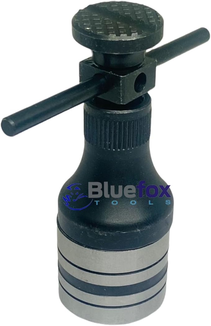 BLUEFOX TOOLS Machinist Jack Screw Set, (Pcs of 8) - 2-1/4" - 6-1/4" Range | 20 Adjustment with Pitch Screw | Knurled Finger Grip, Maximum Accuracy | 1-1/4 Inch (32mm) Base Diameter