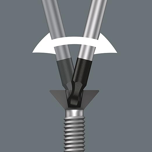 Wera 05118106001 Kraftform Micro 2052 Ballhead Hexagon Electronics Precision Screwdriver, 7/64" Head, 60mm Blade Length