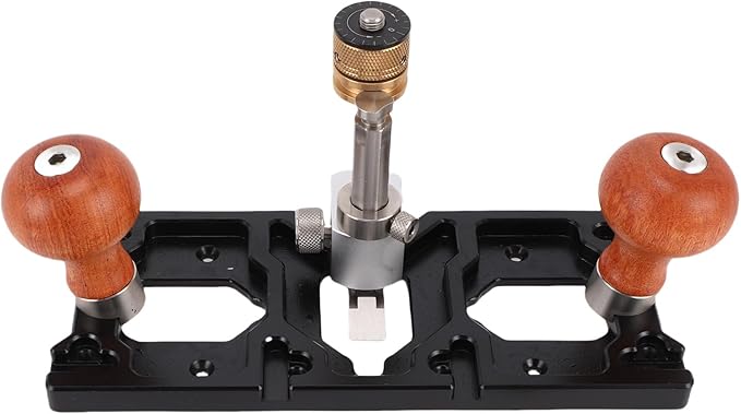 Yunseity Router Plane Handheld Woodworking Tool, HD39 Adjustable Hand Wood Planer Aluminum Alloy Wood Trimming Plane with Depth Stop for Woodworking