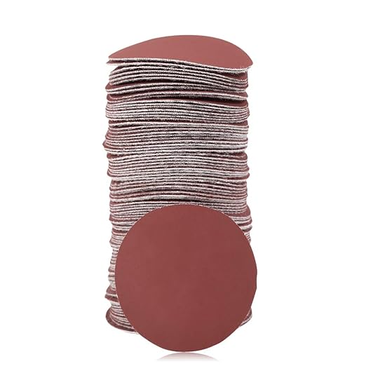 SPEEDWOX 100pcs Sanding Discs 2 inch Sandpaper 1500 Grit Hook and Loop Sanding Discs for Sanders Drill Grinder Rotary Tools Attachment Woodworking Wood Auto, No Hole