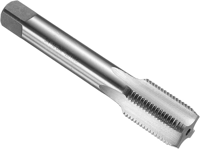 uxcell Hand Bottom Tap 3/4-16 UNF 2B Thread Bottoming Style Threading Taps High Speed Steel HSS6542 Straight Flutes Screw Tapping Tool