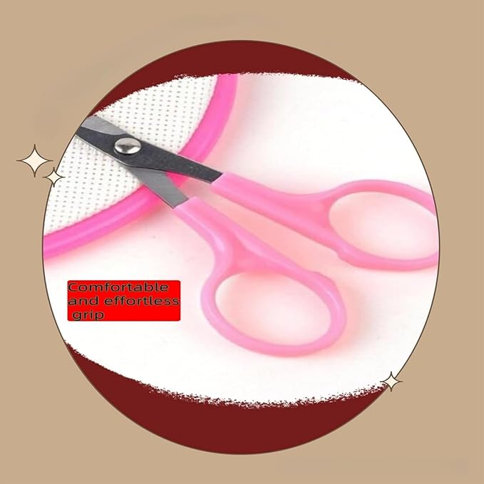 4-3/4" Sharp Curved Tip Needlework Cutter Applique Embroidery Scissors (Pack of 2)