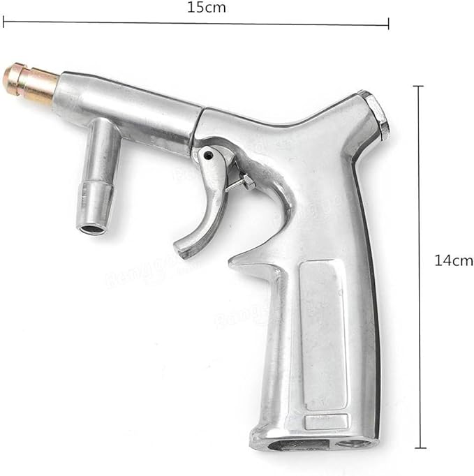 Sand Blaster Gun Kit,Sandblaster Gun for Sandblasting Cabinet Machine Abrasive Blaster with Ceramic Nozzle,Siphon Feed
