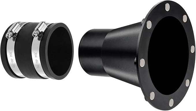 2-1/2 Inch Magnetic Dust Collection Connector w/Dust Control Flex Cuff,2.5" Dust Collector Hose Connector Rubber Cuff Coupler w/Magnetic Dust Collection Fitting for Woodworking Vacuum Dust Collector
