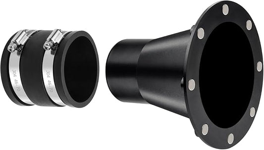 2-1/2 Inch Magnetic Dust Collection Connector w/Dust Control Flex Cuff,2.5" Dust Collector Hose Connector Rubber Cuff Coupler w/Magnetic Dust Collection Fitting for Woodworking Vacuum Dust Collector