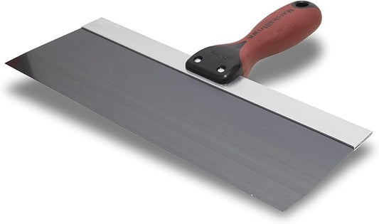 MARSHALLTOWN DuraSoft II Taping Knife, 12 Inch Blue Steel Blade, For Drywall Finishing, 4512D