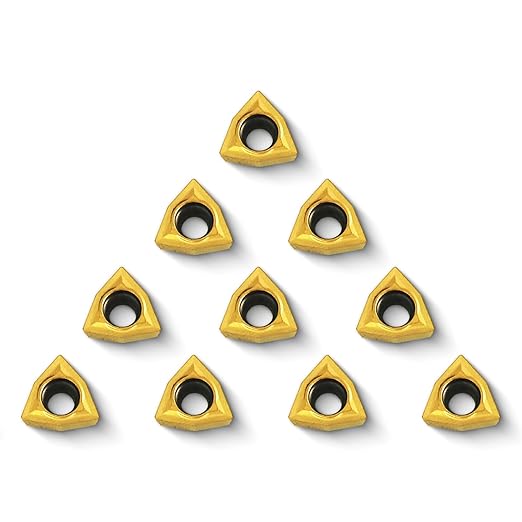 20 PCS Carbide Turning Inserts, WCMT06T304 (WCMT32.51) CNC Lathe Replacement Carbide Inserts for Indexable Lathe Turning Tool Holder