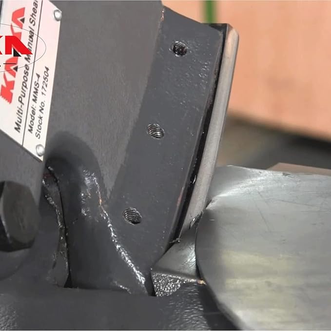 KAKA INDUSTRIAL Throatless Sheet Metal Shear, 0.079 inch 20-Gauge (0.036 Inch) for Steel,sheet metal cutterAluminum, and Stainless Steel MMS-4