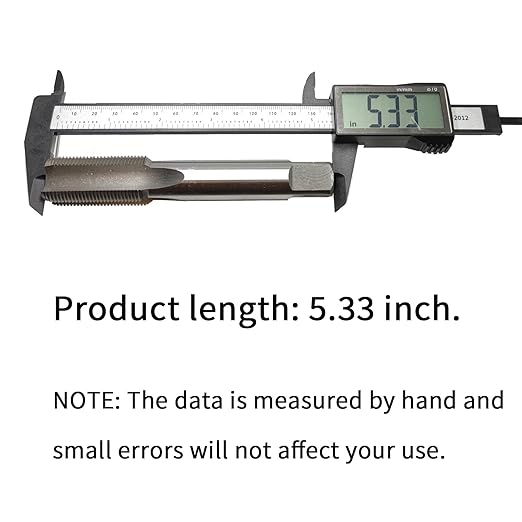Lzcdelyxiao 1"-16 Tap UNC Right Hand Straight Flute Thread Tap Machine Tap 1"-16 TPI Nominal Diameter 1" Thread Per Inch 16 Fin Thread Tolerance Grade 2B Tapping Thread High Speed Steel HSS