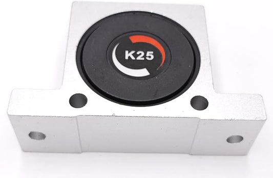 K 1/4'' K25 Thread Pneumatic Vibrator Power Concrete Vibrator Ball Type Aluminum Alloy Air Turbine Oscillator with Silencer