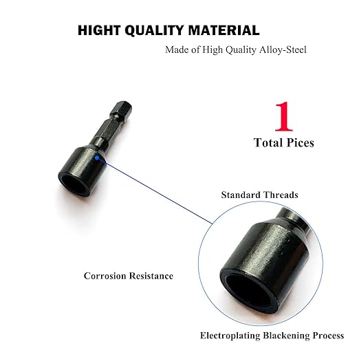 3/8"-16 Hanger Bolt Driver Double Headed Wood Screws Fully All Threaded Rod Threaded Insert Hexagon Head Drill Driver Bits