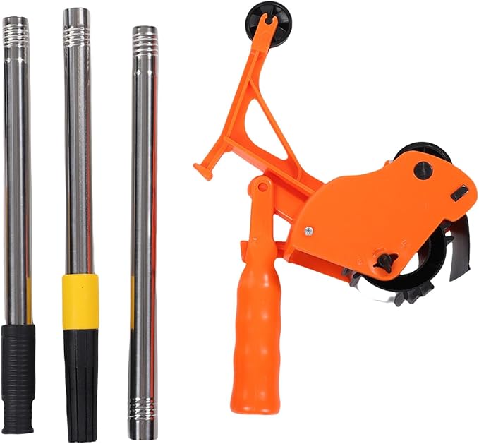 GOWENIC Floor Tape Applicator, Tape Applicator Tool Manual Pushing Marking Machine, Built in Scoring Wheel, for PVC, PE, and EVA Films Up to 6.5cm Wide
