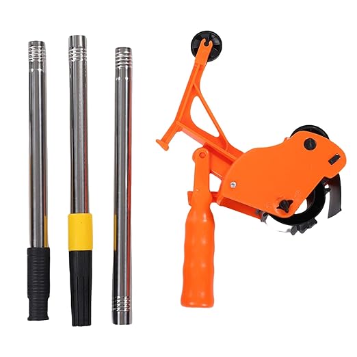 Jectse Floor Tape Applicator, Manual Pushing Tape Marking Machine with Roller and Scoring Wheel, PVC PE EVA Tapes Cutter, for Home Renovations, Office Setups, Warehouse Organization