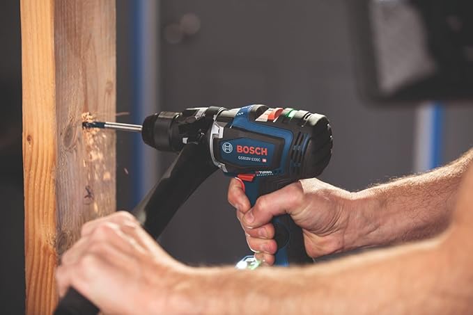 BOSCH GXL18V-260B26 18V 2-Tool Combo Kit with 1/2 In. Hammer Drill/Driver, 1/4 In. and 1/2 In. Two-In-One Bit/Socket Impact Driver, (1) CORE18V 8 Ah Battery and (1) CORE18V 4 Ah Battery