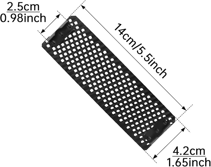 5.5" Curved Flat Standard Cut Replacement Blade, Steel Shaver Cheesegrater Rasp for Surform Pocket Plane, Dent Repairs, Wood Fiberglass, Shaping Curved Surfaces Hand Plane Scraper