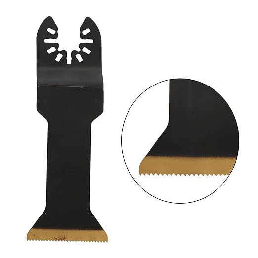 18Pcs Multi Tool Blades Kit Titanium Coated Bimetallic Oscillating Saw Blade Fit for Metal, Wood, Plastic