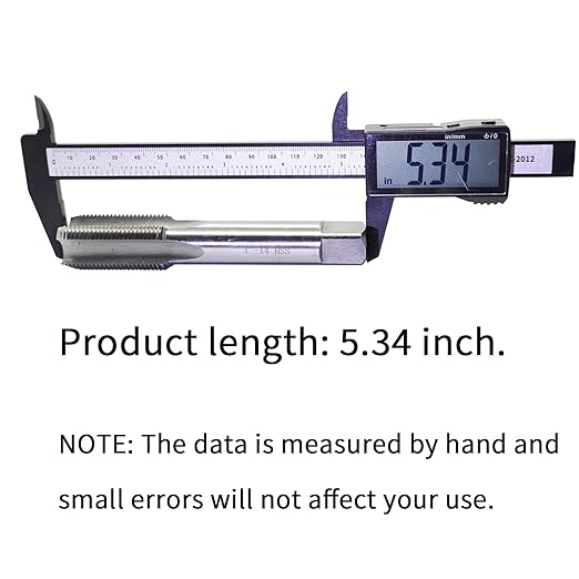 Lzcdelyxiao 1"-14 Tap UNF Right Hand Straight Flute Thread Tap Machine Tap 1"-14 TPI Nominal Diameter 1" Thread Per Inch 14 Fin Thread Tolerance Grade 2B Tapping Thread High Speed Steel HSS