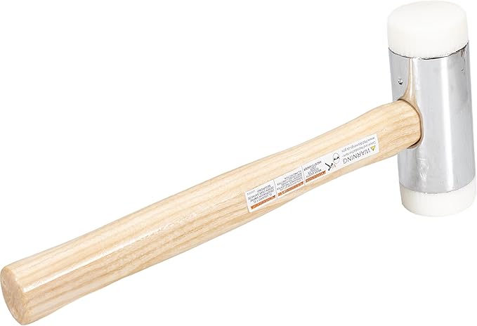 VAUGHAN Nylon Face Hammer, Chrome Plated Zinc Alloy Head, 2.75 Lbs, NT200, VN58416
