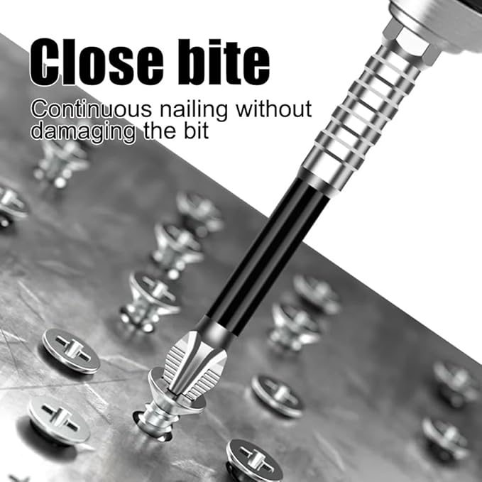 High Magnetic Screwdriver Drill Bit Set, 2025 New Magnetic Screwdriver Bits, Universal Anti Slip Magnetic Electric Screwdriver Set Suitable for Home Decoration, Car Repair (12PCS)