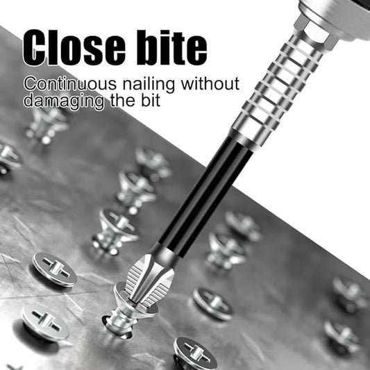 High Magnetic Screwdriver Drill Bit Set, 2025 New Magnetic Screwdriver Bits, Universal Anti Slip Magnetic Electric Screwdriver Set Suitable for Home Decoration, Car Repair (12PCS)