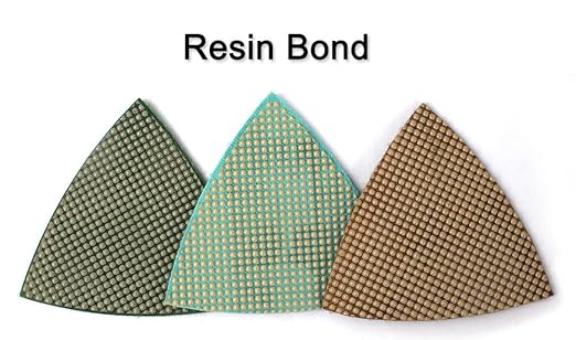 Z-Lion Diamond Triangular Sanding Pads 7 Pcs Set for Granite Marble Glass Sanding Polishing