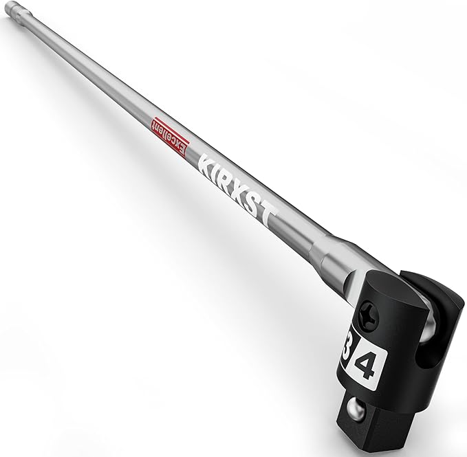 32-Inch 3/4??Drive Breaker Bar, Heavy Duty Extension Breaker Bar, 250째 Rotatable Head, Premium Chromium Molybdenum Steel, Mechanical Work, Automobile and Motorcycle Maintenance and Repair