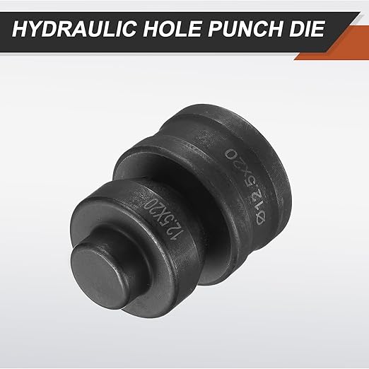 HARFINGTON Hydraulic Hole Punch Die 過12.5횞20mm Oval Hole 40Cr Steel Electric Punching Kit for CH60 Electric Punching Machine, Black