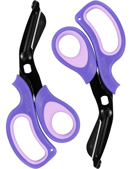 MEUUT 2 Pack Medical Scissors Trauma Shears -8 inch Patented Bandage Scissor Heavy Duty Surgical Grade EMT Scissors for EMT Workers Doctors Nurses