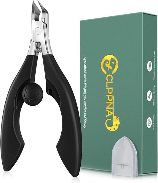 Upgrade Nail Nippers Professional Podiatrist Ingrown Toenail Clippers for Seniors Men,Slanted Eagle Beak Nail Clippers for Thick Toe Nails Cutter, Cuticle Remover Trimmer,Ingrown Toenail Scissors