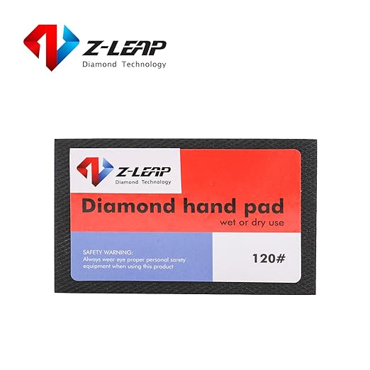 Diamond Hand Polishing Pads Coarse Grit 120 for Granite Marble Concrete Glass Sanding Block