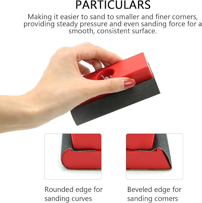 SCOTTCHEN Hand Sanding Blocks Auto Body, 25pcs Sandpaper Woodworking Furniture Sander Hand Tool, Grit 120 to 3000