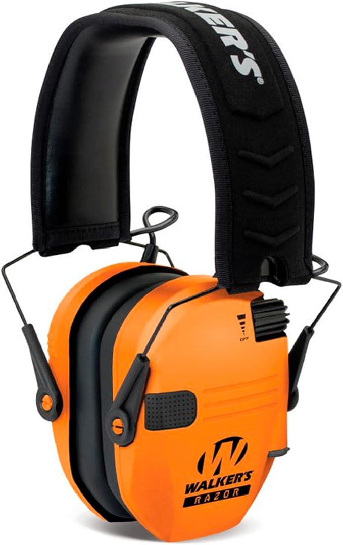 Walker's Razor Slim Ultra Low Profile Compact Design Adjustable Range Shooting Hunting Hearing Protection Electronic Earmuffs