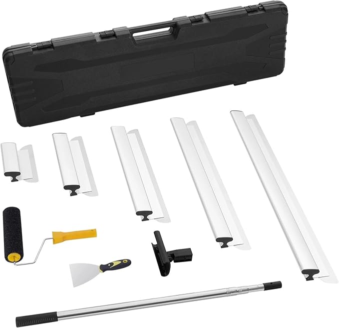 Drywall Skimming Blade Set Knife Combo 10/16/24/32/40 Inch & 34-81 Inch Handle
