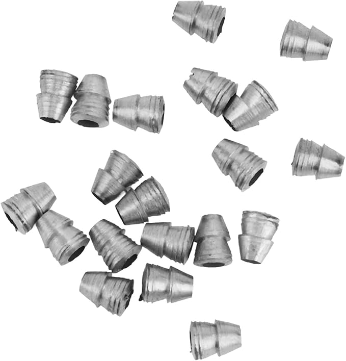 20 Pcs Round Hammer Handle Wedges, Metal Steel Axe Handle Wedge Supporting The Wooden Structure, 11mm / 0.43in Smooth Axe Wedge for Reinforcing Various Hammers and Axes